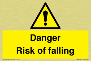 Danger Risk of falling